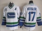 reebok Vancouver Canucks #17 Ryan Kesler white Jersey