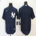 Nike New York Yankees blank dark blue baseball jerseys