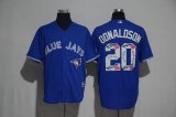 2017 Toronto Blue Jays #20 Josh Donaldson blue MLB baseball jersey