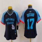 Women National League Shohei Ohtani Nike Navy 2024 MLB All-Star Game Limited Player Jersey 02