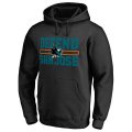 Men's San Jose Sharks Fanatics Branded Black Big & Tall Hometown Collection Defend Pullover Hoodie