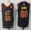 Nike Cleveland Cavaliers #23 LeBron James black nba basketball jersey-HMD