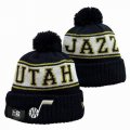 2024 Denver Nuggets black white yellow NBA Sports Cuffed Knit Hats 02