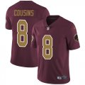 Washington Redskins #8 Kirk Cousins Nike red gold Color Rush Limited Jersey