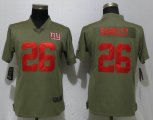 Women Nike New York Giants #26 Saquon Barkley green Color Rush Limited Jersey