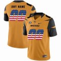 Custom MISSOURI TIGERS yellow college football Limited Jersey