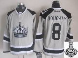 2014 stanley cup reebok Los Angeles Kings 8 Drew Doughty gray NHL Jersey