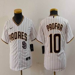 Youth Nike San Diego Padres #10 Jurickson Profar white majestic mlb Jerseys-BD 01