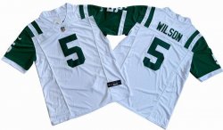 New York Jets Garrett Wilson Nike White Classic Alternate Vapor F.U.S.E. Limited Jersey-S8