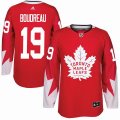 Custom 2017 Toronto Maple Leafs #19 Bruce Boudreau red hockey jersey