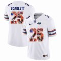 Custom Florida Gators #25 Jordan Scarlett white fashion college football jersey