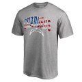 Men's Los Angeles Chargers Pro Line by Fanatics Branded Heathered Gray Big & Tall Banner Wave T-Shirt