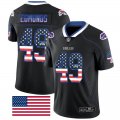 Nike Buffalo Bills #49 Tremaine Edmunds black fashion usa flag Color Rush Limited Jersey