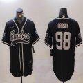 Nike Oakland Raiders #98 Maxx Crosby black baseball jerseys Joint name-BD 01