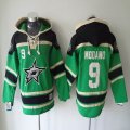 Dallas Stars 9# Mike Modano Green black NHL Hooded Sweatshirt