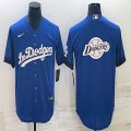 Los Angeles Dodgers blank blue new majestic MLB baseball Jerseys-BD