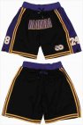 Mamba #8 and #24 Black Purple nba shorts with pocket-SG