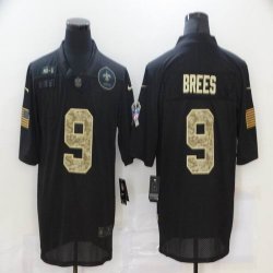 Nike New Orleans Saints Drew Brees camo black Salute To Service Limited Jersey-BD