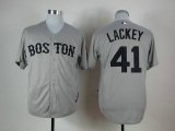 Boston Red Sox #41 John Lackey Grey MLB Jerseys