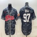 Nike San Francisco 49ers #97 Nick Bosa gray camo baseball jerseys Joint name-BD 01