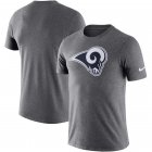 Los Angeles Rams Nike Essential Logo Dri-FIT Cotton T-Shirt - Heather Charcoal