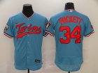 Nike Minnesota Twins #34 kirby puckett blue Flexbase Authentic Collection Jersey-BD