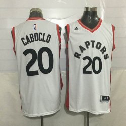 Toronto Raptors #20 Bruno Caboclo white Stitched NBA Jerseys