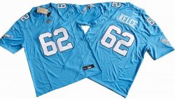 Philadelphia Eagles 62# Jason Kelce skyblue Nike Vapor F.U.S.E. Limited Jersey