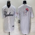 Nike New York Yankees blank white MLB baseball Jersey Joint name -BD 06