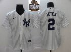 Nike New York Yankees 2 Derek Jeter White majestic baseball Jersey-BD