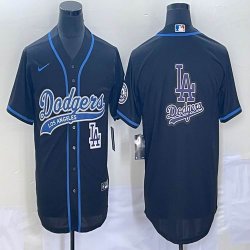 Nike Los Angeles Dodgers blank black majestic baseball jerseys Joint name -BD 03