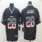 Oakland Raiders #28 Josh Jacobs usa flag black Nike Color Rush Limited Jersey