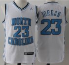 North carolina 23 Michael Jordan white nba jersey