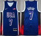 Team USA Kevin Durant #7 Nike blue Swingman Player Jerseys