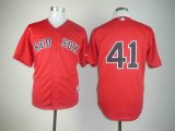 Boston Red Sox #41 red MLB Jerseys