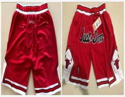 nike Chicago Bulls red NBA basketball shorts with pocket