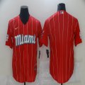 Miami Marlins Nike Red 2021 City Connect Replica Player Jersey-BD