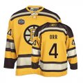 Nhl hockey Boston Bruins 4 Bobby Orr yellow jersey