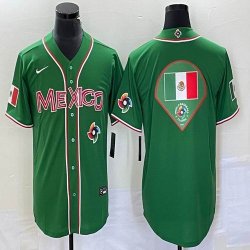 2023 World Cup Mexico blank green majestic baseball jerseys 47