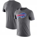 Buffalo Bills Nike Essential Logo Dri-FIT Cotton T-Shirt - Heather Charcoal