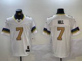 New Orleans Saints #7 Taysom Hill white fashion Nike Vapor F.U.S.E. Limited Jersey 01