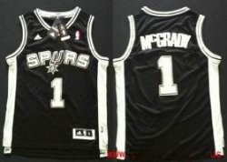 Adidas San Antonio Spurs #1 McGrady Black NBA Revolution 30 Jerseys