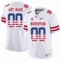 Custom Houston Cougars white limited college football jersey