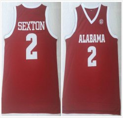 Alabama #2 Collin Sexton red Movie Basketball Jerseys