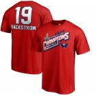 Nicklas Backstrom Washington Capitals Fanatics Branded 2018 Stanley Cup Champions Name & Number Tape to Tape T-Shirt â€“ Red