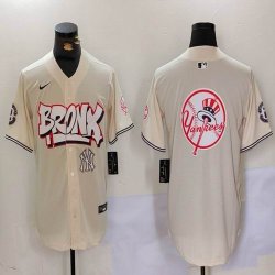 New York Yankees blank beige baseball jerseys Joint Name 16