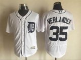 2016 Detroit Tigers #35 Justin Verlander white Flexbase Authentic Collection Jersey