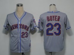 MLB Jerseys New York Mets 23 Boyer Grey