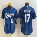 Youth Dodgers #17 Shohei Ohtani Nike blue majestic baseball Jersey -BD 01