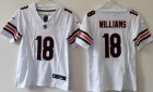 Youth Chicago Bears 18# Caleb Williams white Nike Vapor F.U.S.E. Limited Jersey